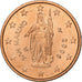 San Marino, 2 Euro Cent, 2006, Rome, Copper Plated Steel, MS(63), KM:441
