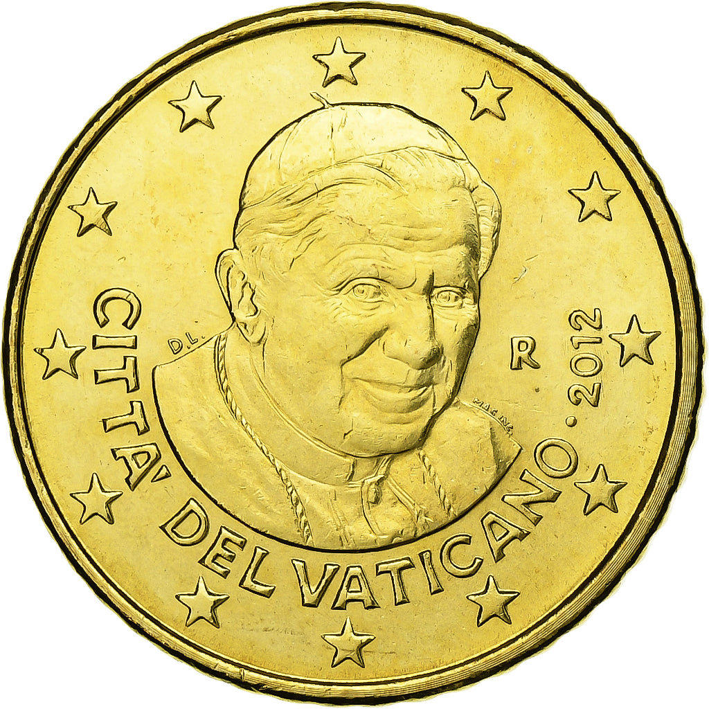 Vatican, Benedict XVI, 50 Euro Cent, 2012, Rome, Nordic gold, MS(63), KM:387