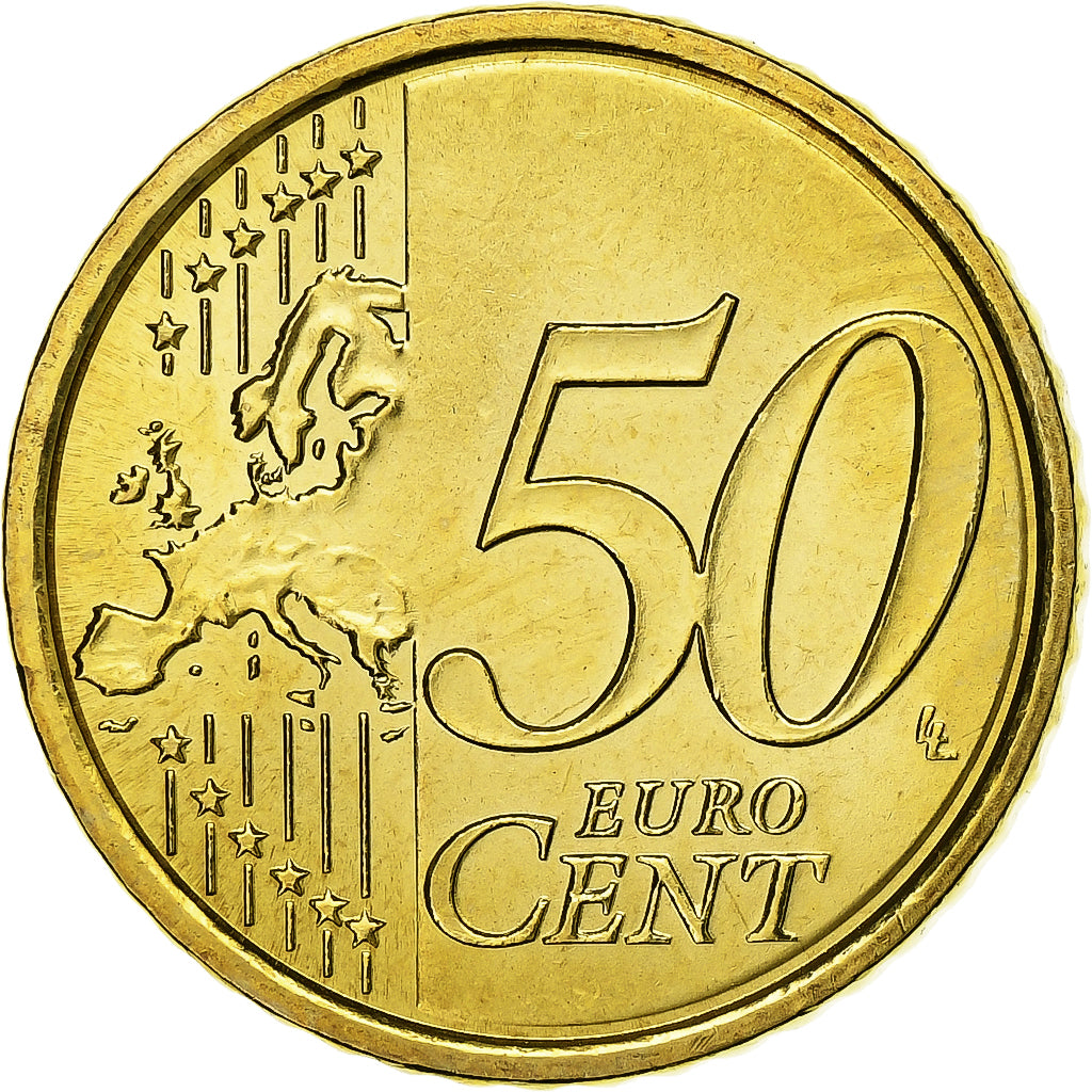 Vaticano, Benedict XVI, 50 Euro Cent, 2010, Rome, Nordic gold, SPL, KM:387