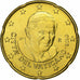 Vaticano, Benedict XVI, 20 Euro Cent, 2010, Rome, Nordic gold, SPL, KM:386
