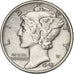 United States, Dime, Mercury, 1943, Philadelphia, Silver, AU(50-53)