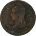 Francja, 1 Décime, Dupré, AN 5, Lyon, Miedź, VF(20-25), Gadoury:187