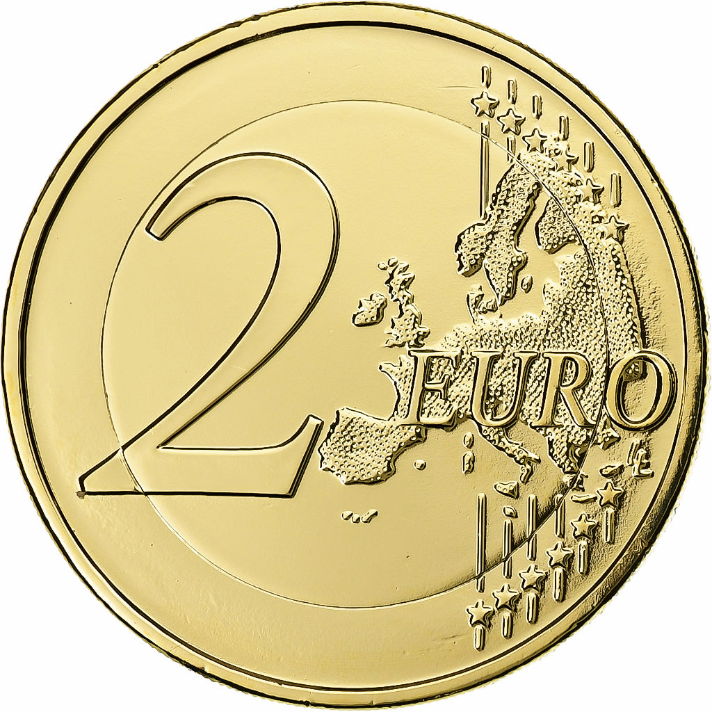 Francja, 2 Euro, Nordrhein-Westfalen, Gold plate, 2011, Hamburg, Bimetaliczny