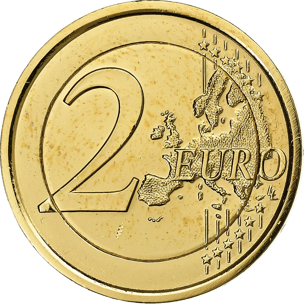Italië, 2 Euro, 150th Anniversary - Italian Unification, Gold plate, 2011
