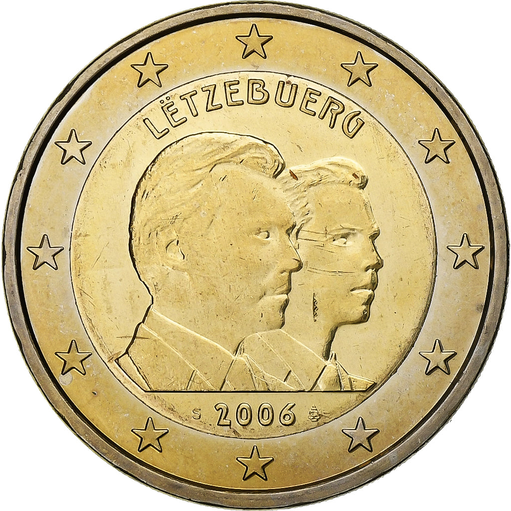 Luxemburgo, 2 Euro, Guillaume, 2006, Utrecht, Bimetálico, MS(60-62), KM:88