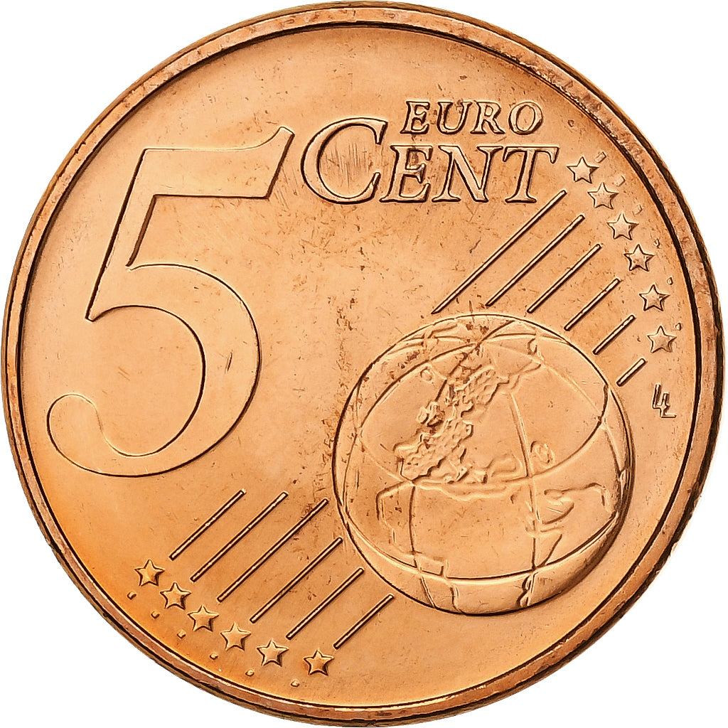 Áustria, 5 Euro Cent, 2008, Vienna, Aço Cromado a Cobre, MS(63), KM:3084