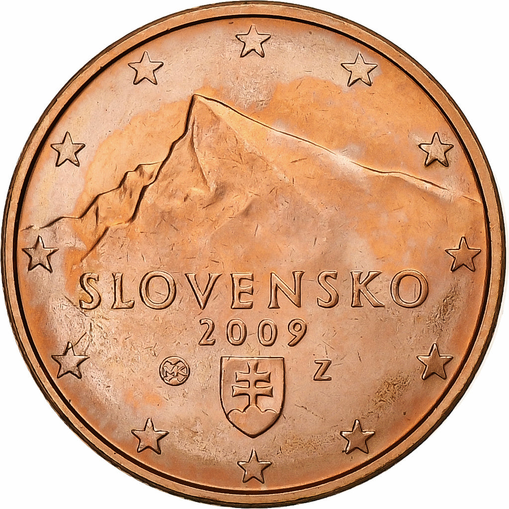 Slovakia, 5 Euro Cent, 2009, Kremnica, Copper Plated Steel, MS(63), KM:97