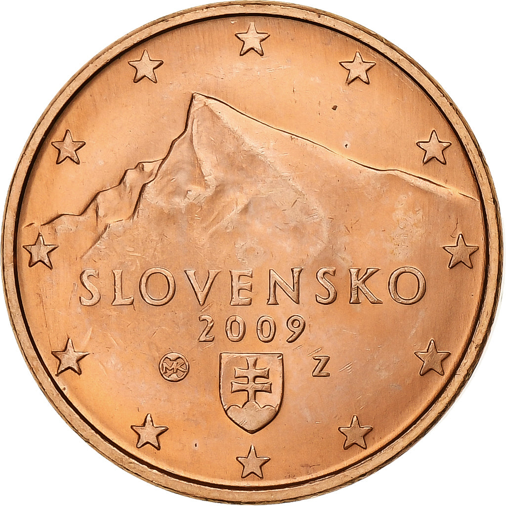 Eslováquia, 5 Euro Cent, 2008, Aço Cromado a Cobre, MS(63), KM:3084