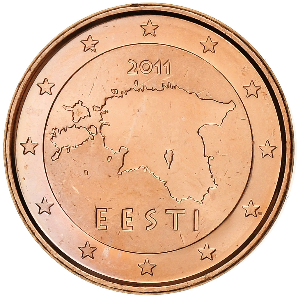 Estland, Euro Cent, 2011, Vantaa, Copper Plated Steel, PR+, KM:61