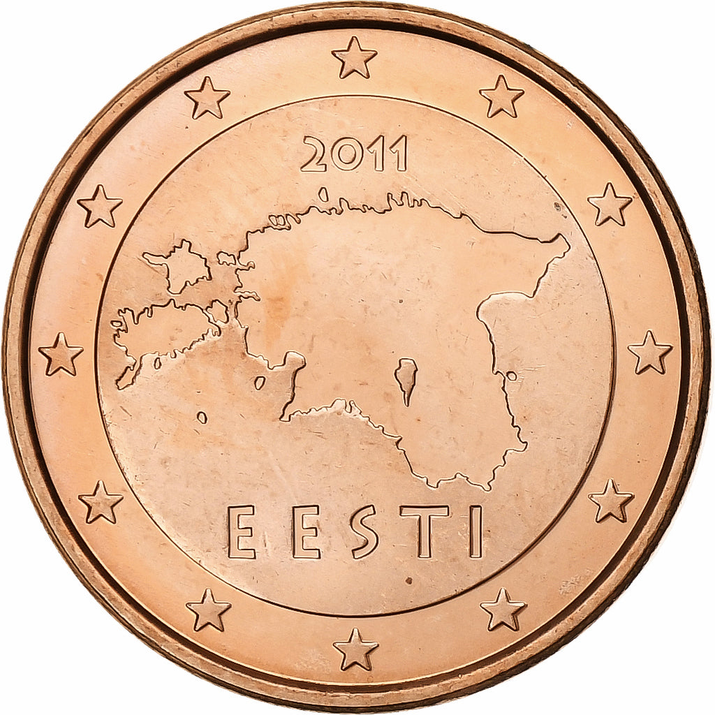 Estland, 5 Euro Cent, 2011, Vantaa, Copper Plated Steel, PR+, KM:63