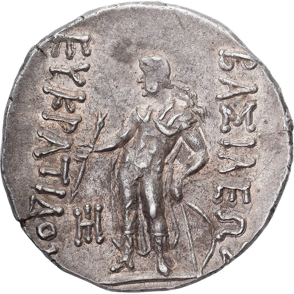 Bactria, Eukratides II Soter, Tetradrachm, ca. 145-140 BC, Argento, BB+