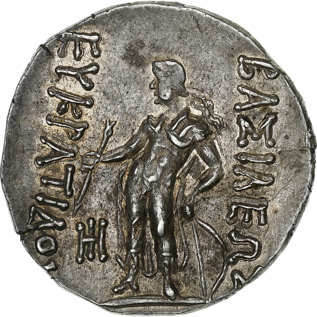 Bactria, Eukratides II Soter, Tetradrachm, ca. 145-140 BC, Argento, BB+