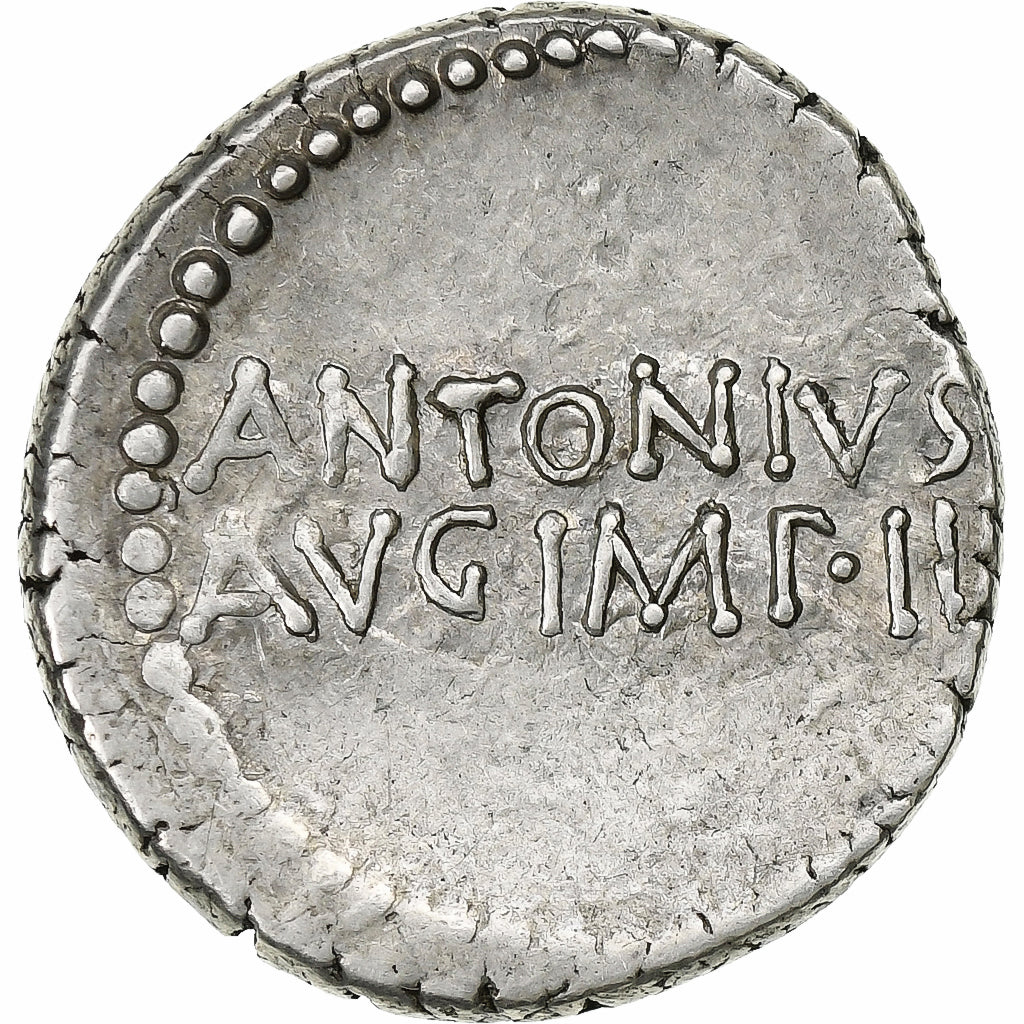 Marc Antoine, Denier, 33 BC, Athènes, Argent, TTB+, Crawford:542/2