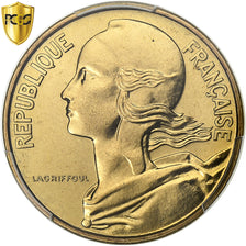 France, 10 Centimes, Marianne, 1970, Paris, Aluminum-Bronze, PCGS, MS66