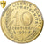 Francja, 10 Centimes, Marianne, 1979, Paris, Aluminium-Brąz, PCGS, MS66