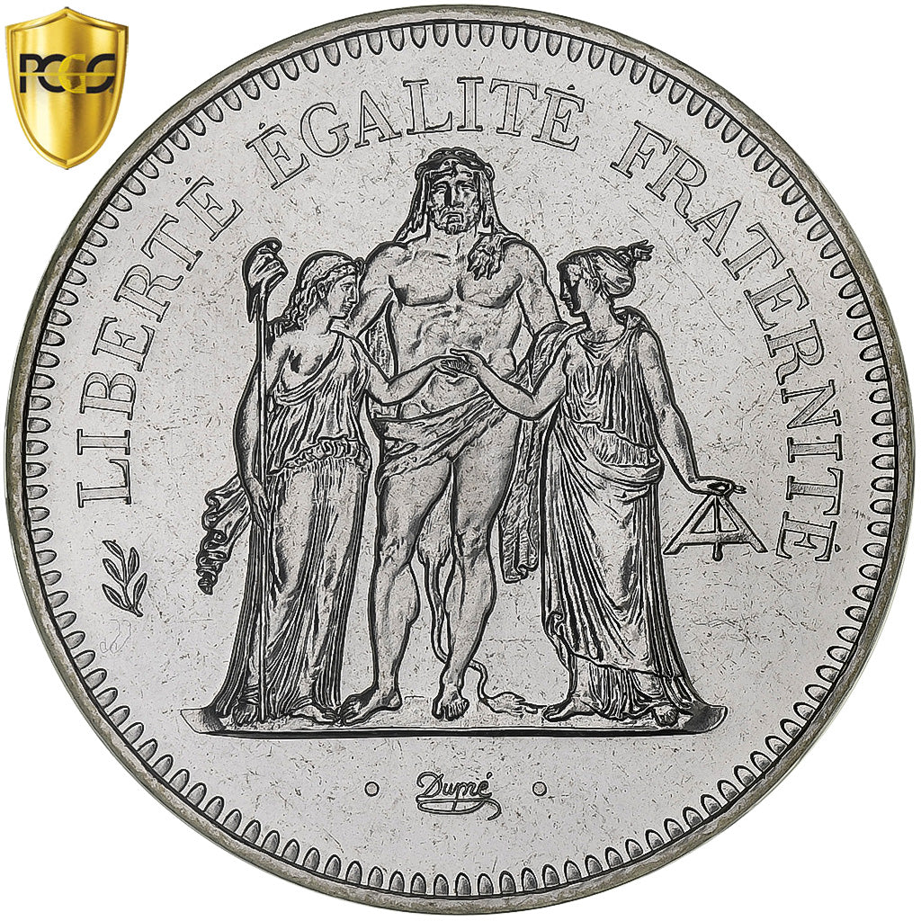 France, 50 Francs, Hercule, 1980, Paris, série FDC, Silver, PCGS, MS66