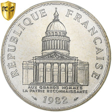 Francia, 100 Francs, Panthéon, 1982, Paris, Argento, PCGS, MS68, Gadoury:898