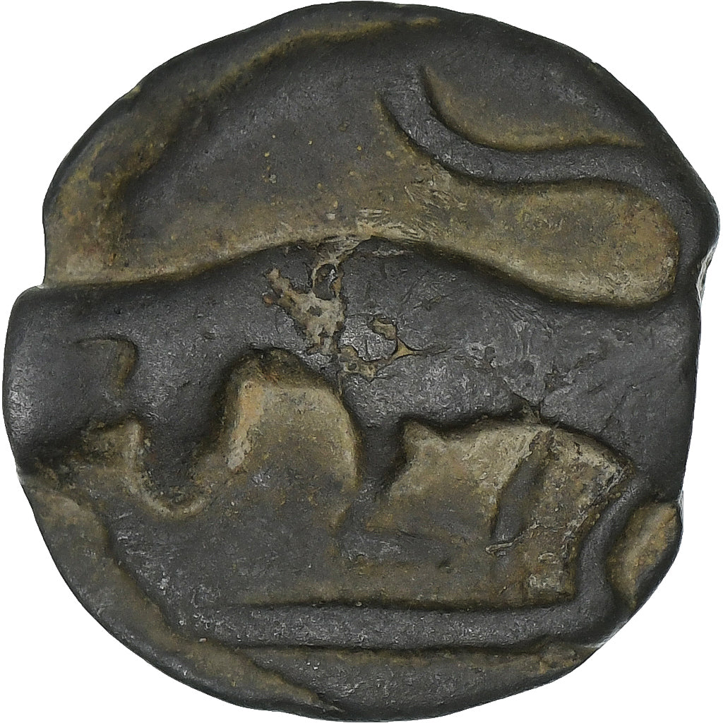Turones, Potin à la tête diabolique, ca. 80-50 BC, Potin, EF(40-45)