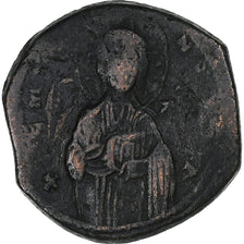 Time of Michael IV, Follis, 1034-1041, Constantinople, Bronze, S+, Sear:1825