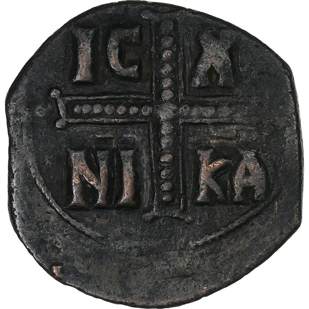 Time of Michael IV, Follis, 1034-1041, Constantinople, Bronze, S+, Sear:1825