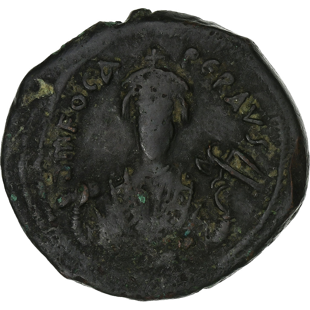 Phocas, Follis, 605-606, Nicomedia, Bronze, VF(30-35), Sear:659