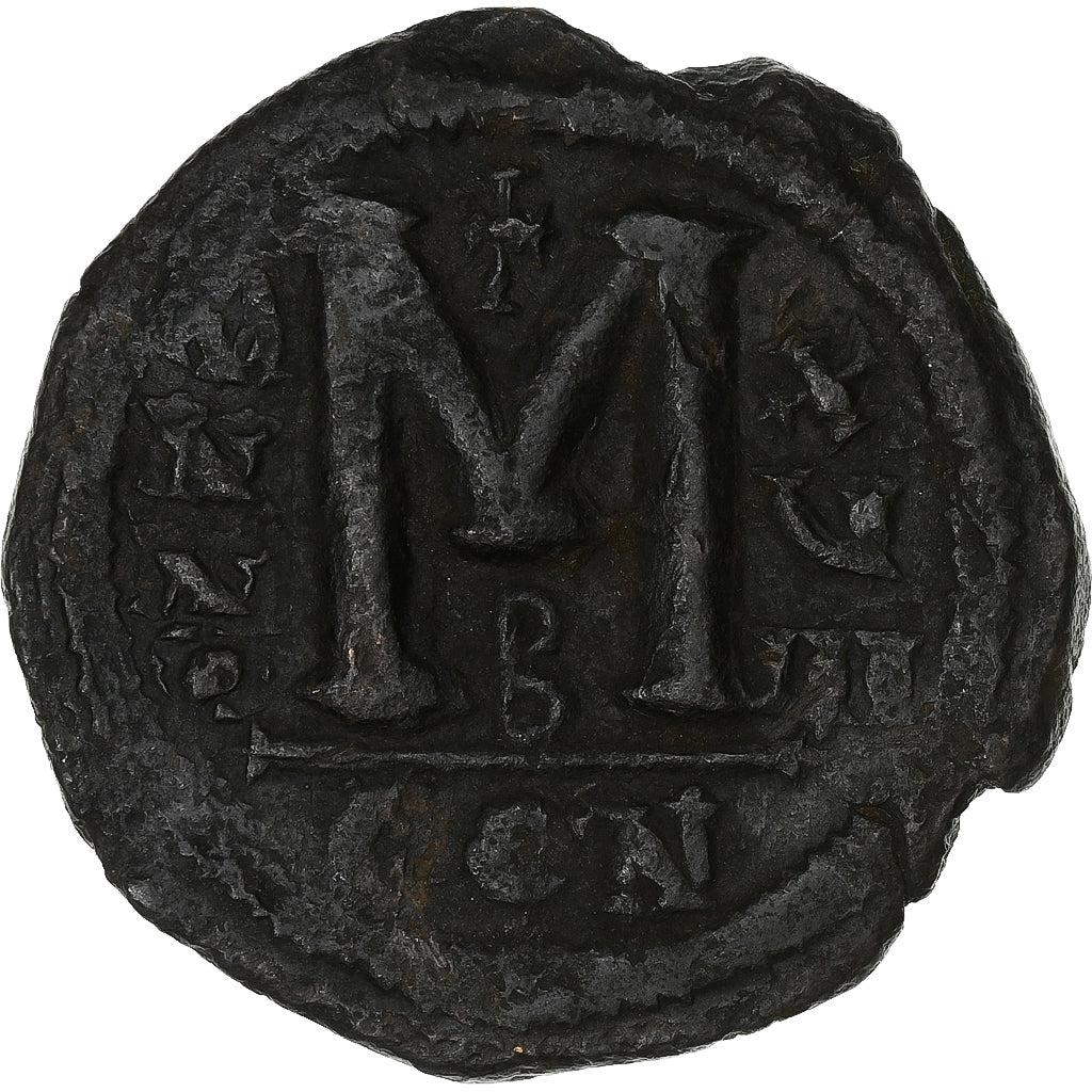 Justinian I, Follis, 527-565, Constantinople, Bronze, VF(30-35), Sear:163