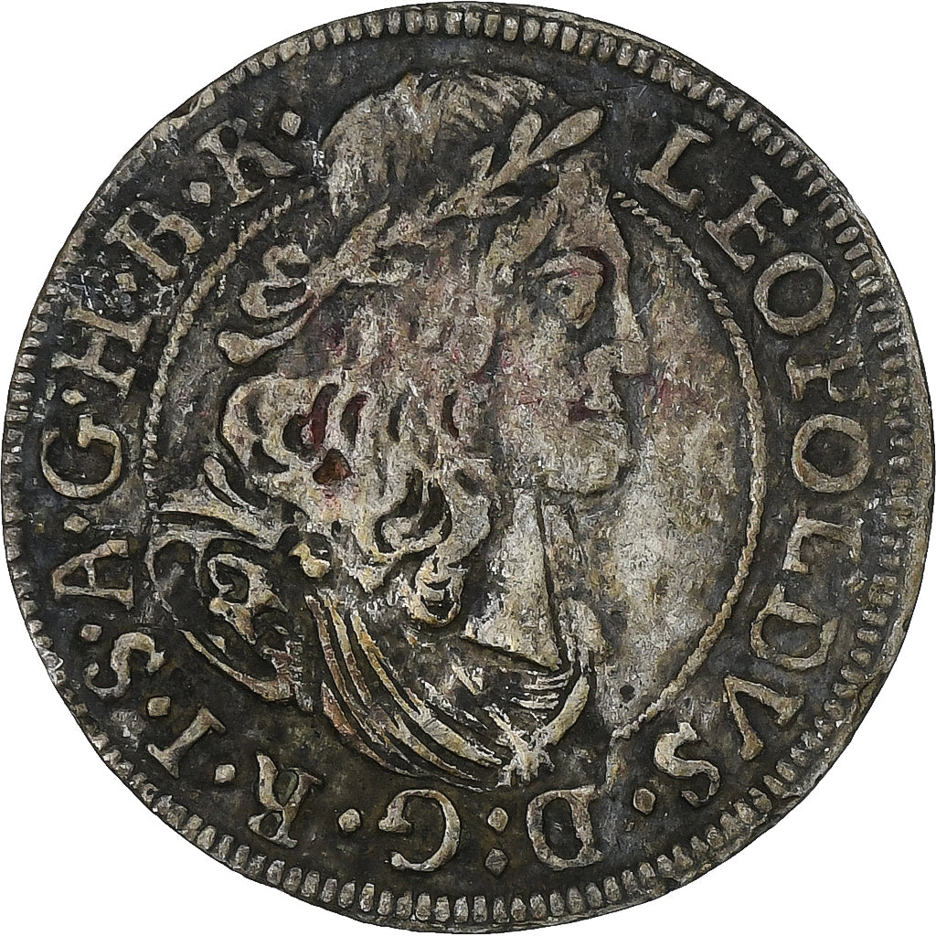 Austria, Leopold I, 3 Kreuzer, 1675, Hall, Silver, EF(40-45), KM:1245