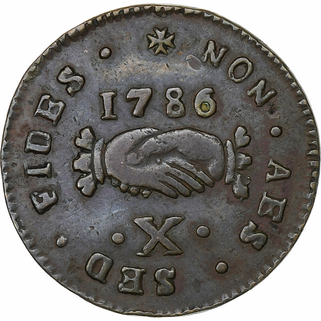 Malta, Emmanuel de Rohan, 10 Grani, 1786, Copper, EF(40-45), KM:300