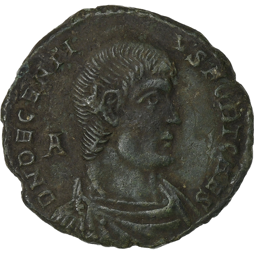 Decentius, Maiorina, 351, Aquileia, Miedź, VF(30-35), RIC:168