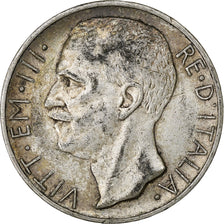 Italy, Vittorio Emanuele III, 10 Lire, 1927, Rome, Silver, EF(40-45), KM:68.2