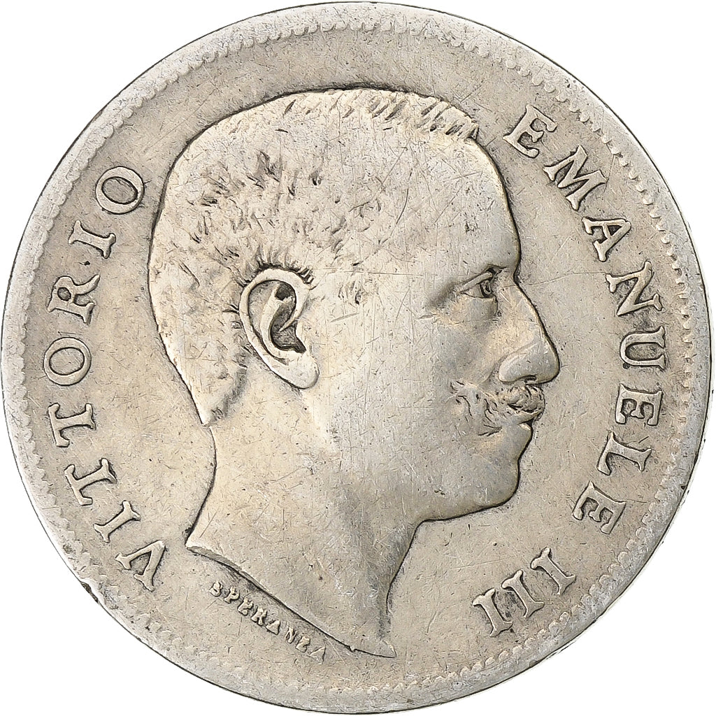 Italy, Vittorio Emanuele III, Lira, 1906, Rome, Silver, VF(30-35), KM:32
