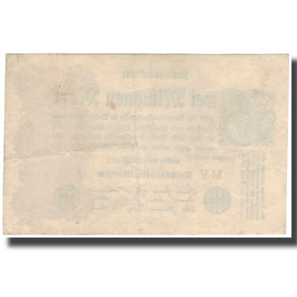 Biljet, Duitsland, 2 Millionen Mark, 1923, KM:104a, TTB