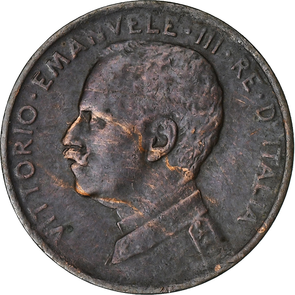 Italia, Vittorio Emanuele III, Centesimo, 1916, Rome, Bronzo, BB+, KM:40