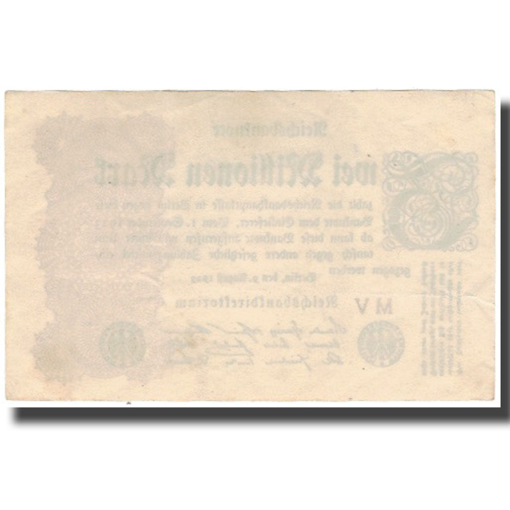 Banconote, Germania, 2 Millionen Mark, 1923, KM:104a, BB