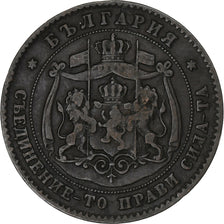 Bulgaria, Alexander I, 5 Stotinki, 1881, Bronze, VF(30-35), KM:2