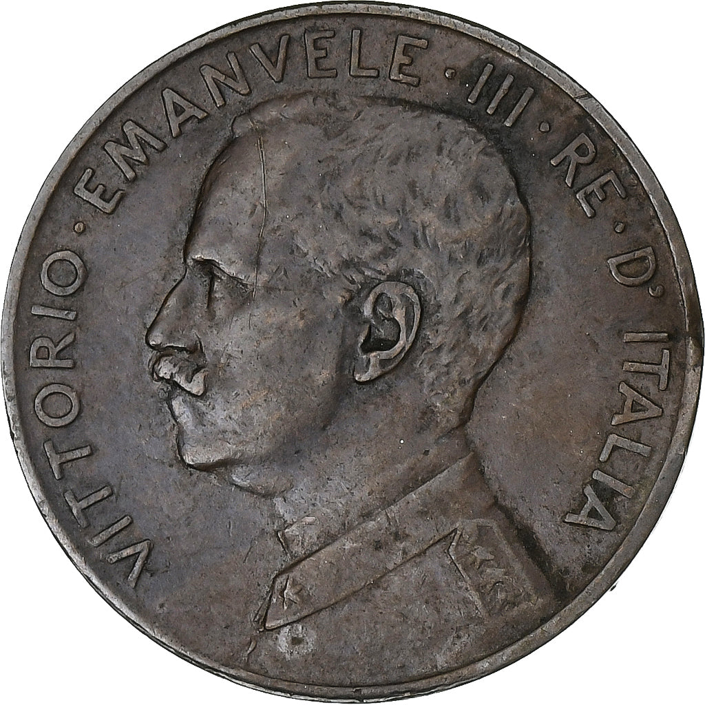 Italia, Vittorio Emanuele III, 2 Centesimi, 1914, Rome, Bronce, MBC, KM:41