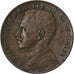 Italia, Vittorio Emanuele III, 2 Centesimi, 1917, Rome, Bronce, MBC, KM:41
