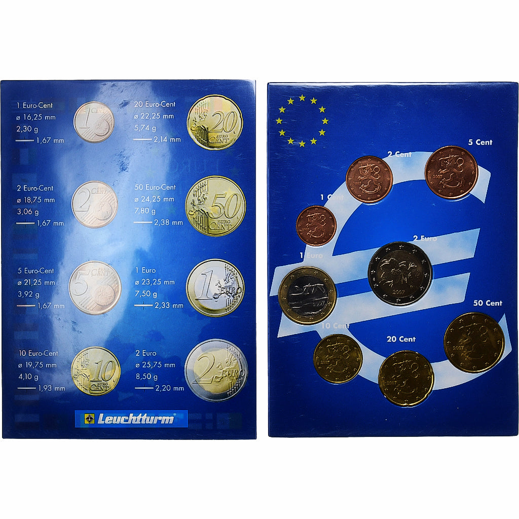 Finnland, Set 1 ct. - 2 Euro, 2002, Vantaa, STGL