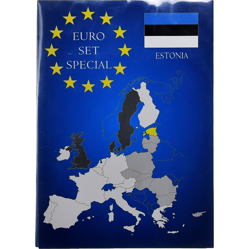 Estónia, Set 1 ct. - 2 Euro, 2002, N/D, MS(65-70)