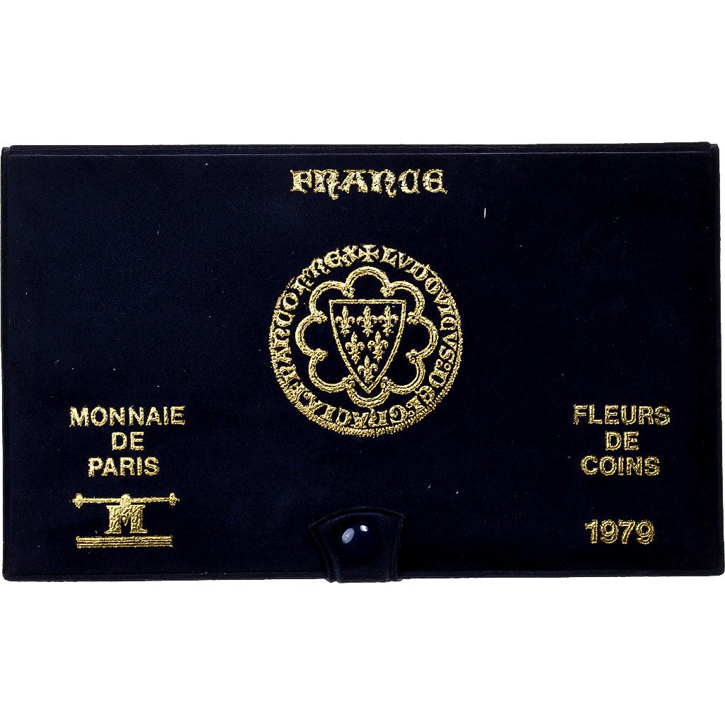 France, Coffret 1 c. à 50 frs., 1979, MDP, série FDC, MS(65-70)