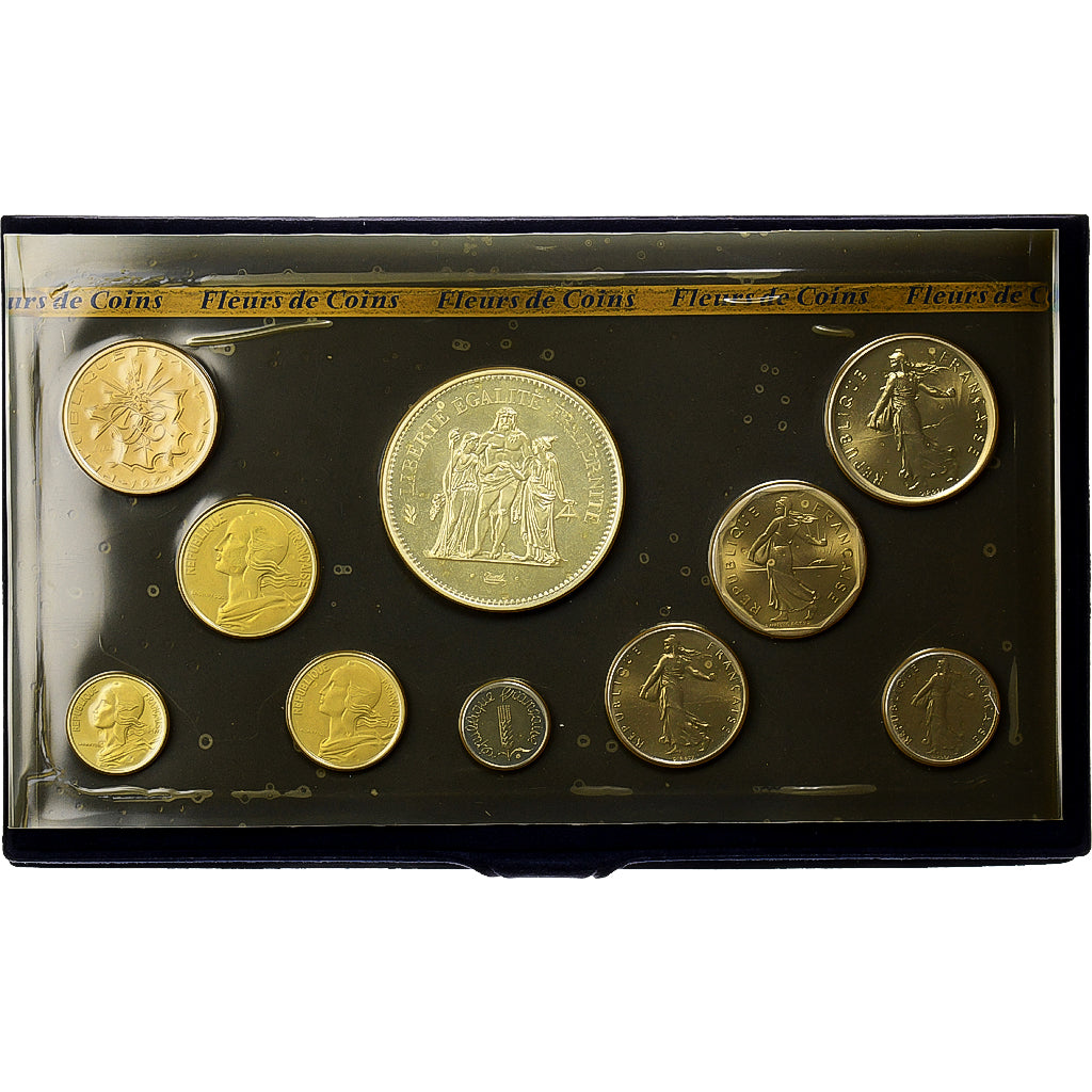France, Coffret 1 c. à 50 frs., 1979, MDP, série FDC, MS(65-70)