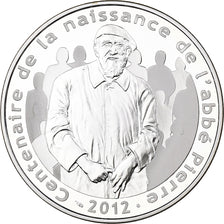 France, 10 Euro, abbé Pierre, Proof, 2012, MDP, Silver, MS(65-70)