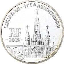 France, 1-1/2 Euro, Lourdes, Proof, 2008, MDP, Silver, MS(65-70)