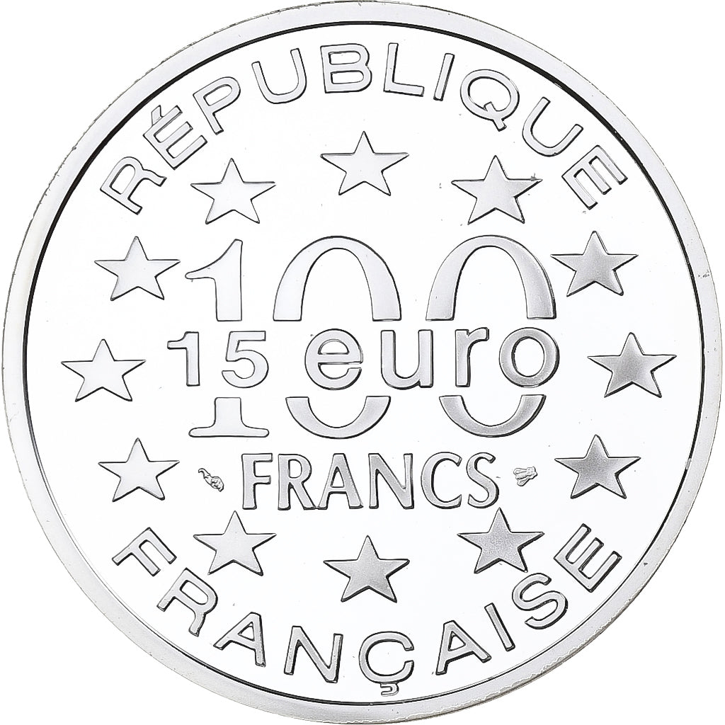 Francia, 100 Francs-15 Euro, Enceinte Wenceslas (Luxembourg), 1997, MDP, FS