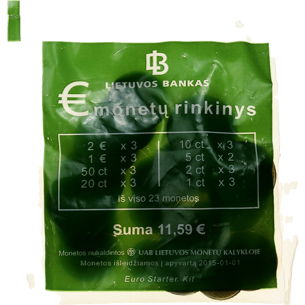 Lithuania, Starter kit Euro, 2015, Vilnius, MS(65-70)
