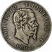 Italy, Vittorio Emanuele II, 5 Lire, 1873, Milan, Silver, VF(30-35)