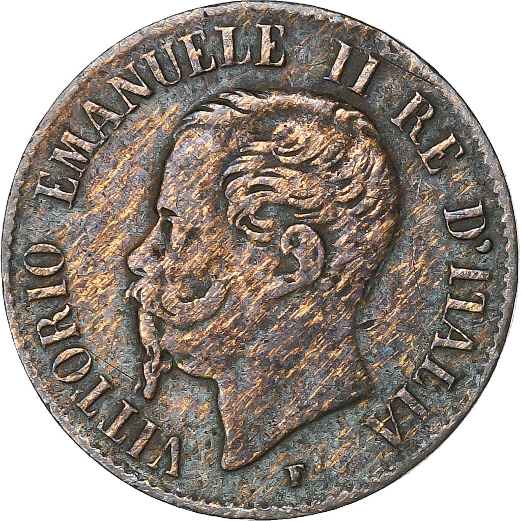 Italie, Victor Emmanuel II, Centesimo, 1867, Milan, Bronze, TTB+, KM:1.1