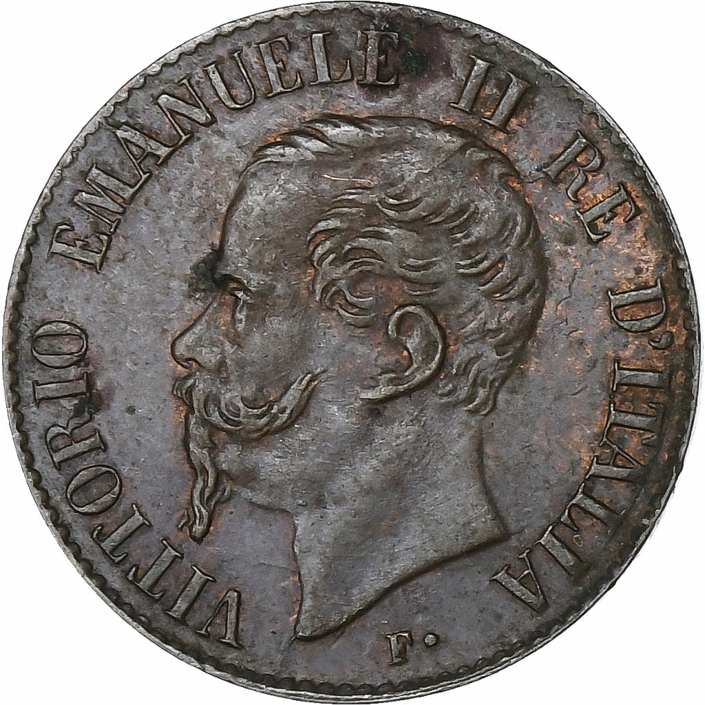 Italia, Vittorio Emanuele II, Centesimo, 1867, Milan, Bronzo, SPL-, KM:1.1