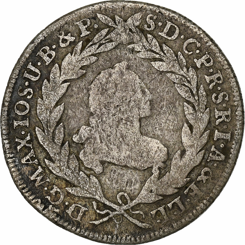 Austria, Joseph II, 10 Kreuzer, 1769, Kremnica, Silver, VF(20-25)