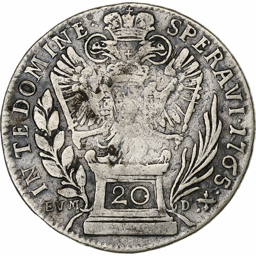 Autriche, Franz I, 20 Kreuzer, 1765, Kremnica, Argent, TB